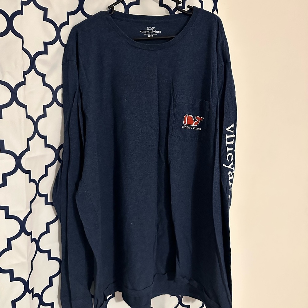 Vineyard vines long sleeve football tee